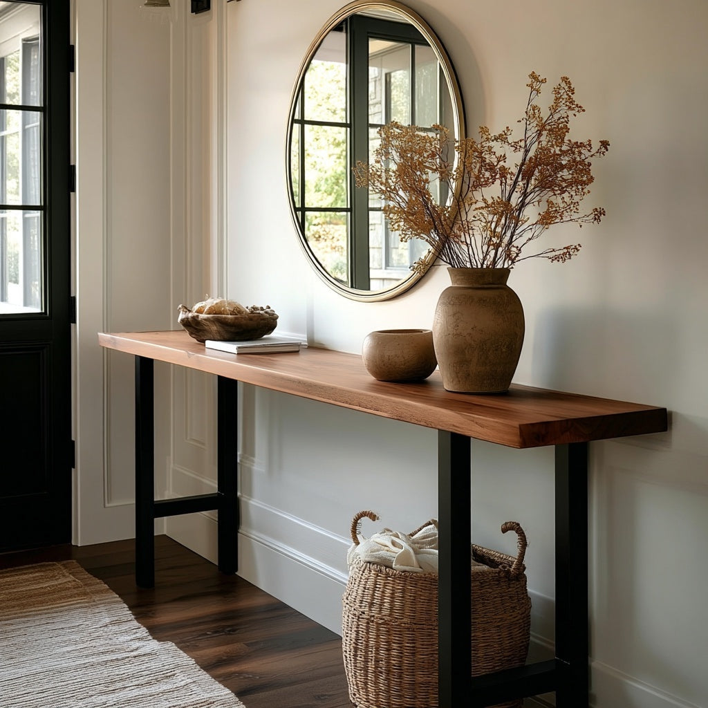 The Hepburn Sofa Table Oak / 15 x 78