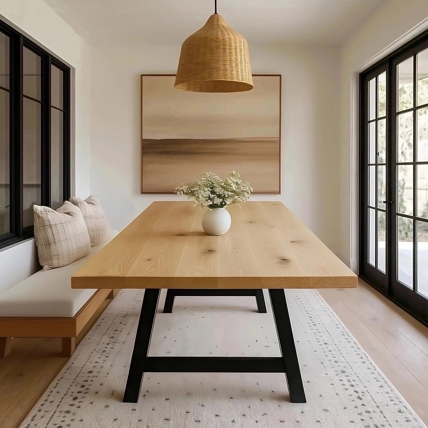 Oak Allen Dining Table End