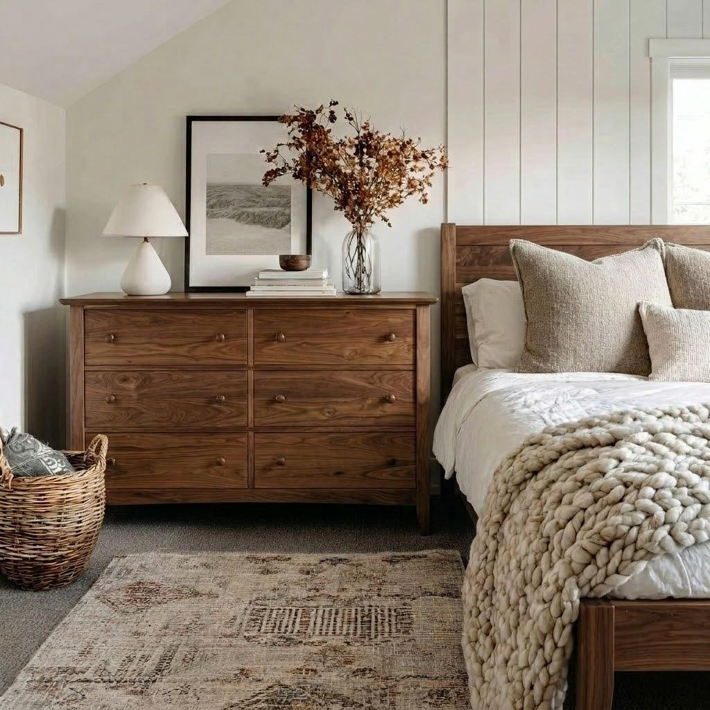 Solid Walnut Dresser - The Fairmont Collection