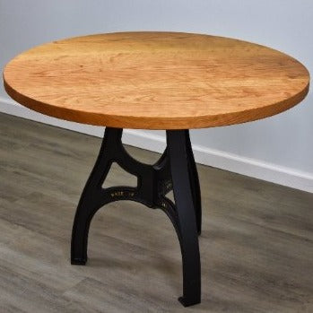 Round Cherry Pub Table, High Top Dining, Counter High Table - Brick Mill Furniture