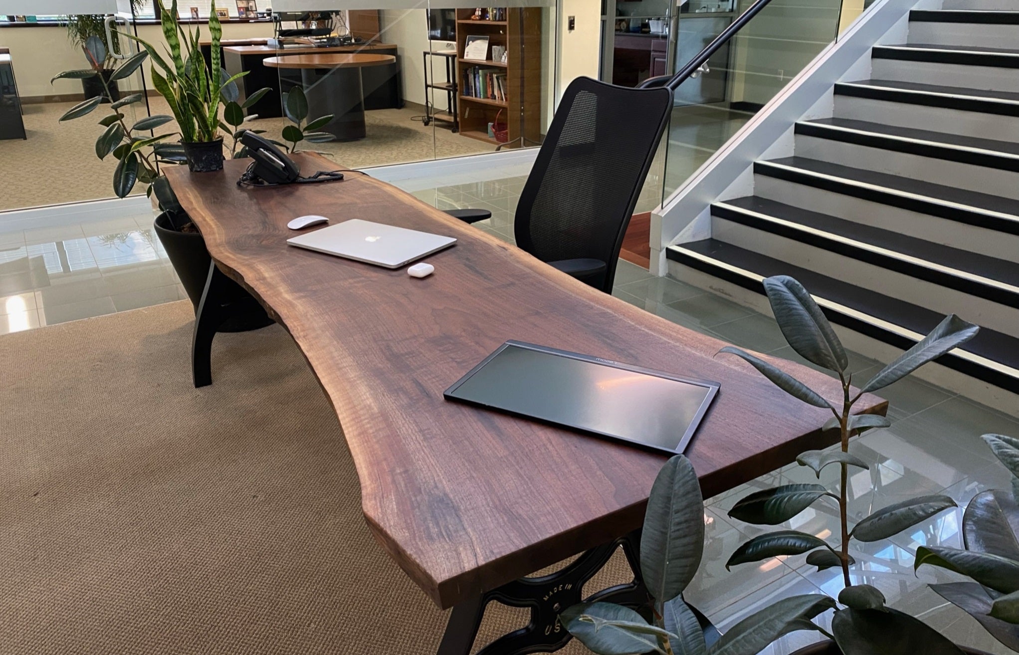 Wood Slab Desk Design Our Products – Leelawoodworks