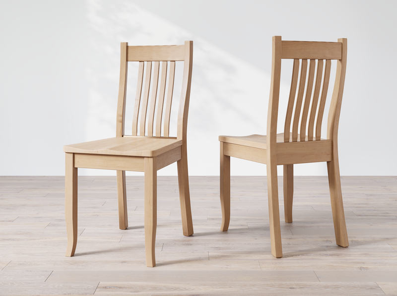 maple wooden dining room chair
