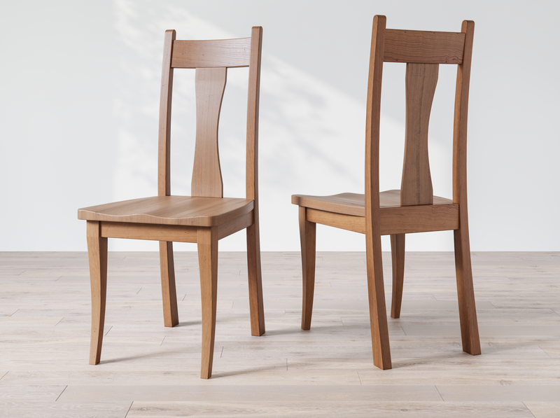 cherry wooden dining room chair