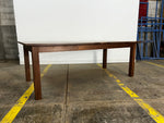 Walnut Center Extension Table With Wooden Legs