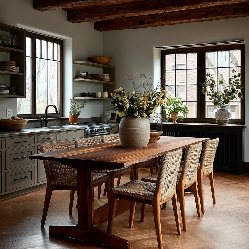 The Jameson Solid Wood Dining Table | Brick Mill Furniture