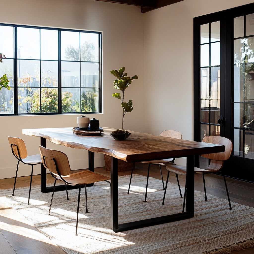 The Underhill Live Edge Walnut Dining Table