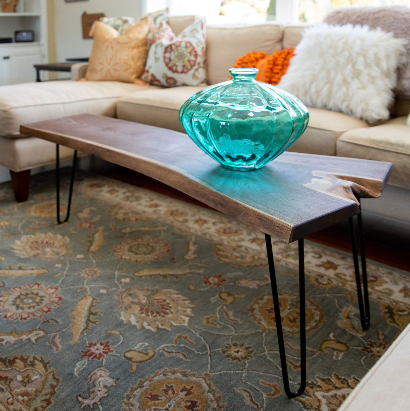 Raw edge side table deals