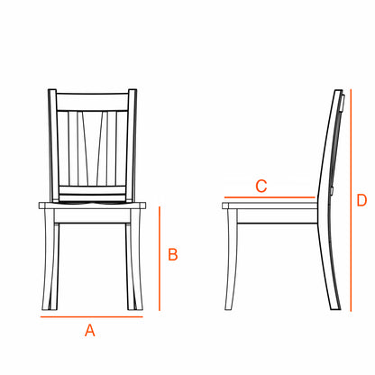 Dimensions for the Lambert Chair