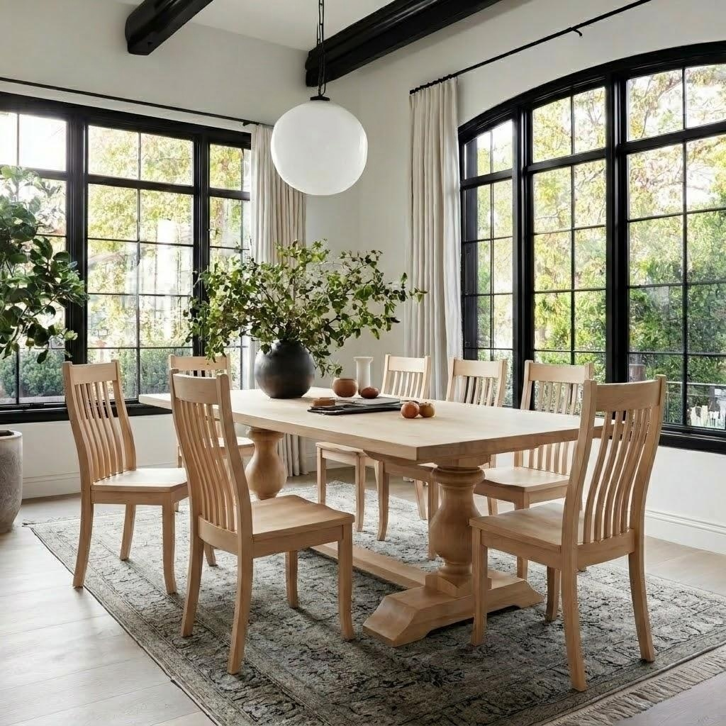 The Benedict Solid Wood Dining Table | Brick Mill Furniture |