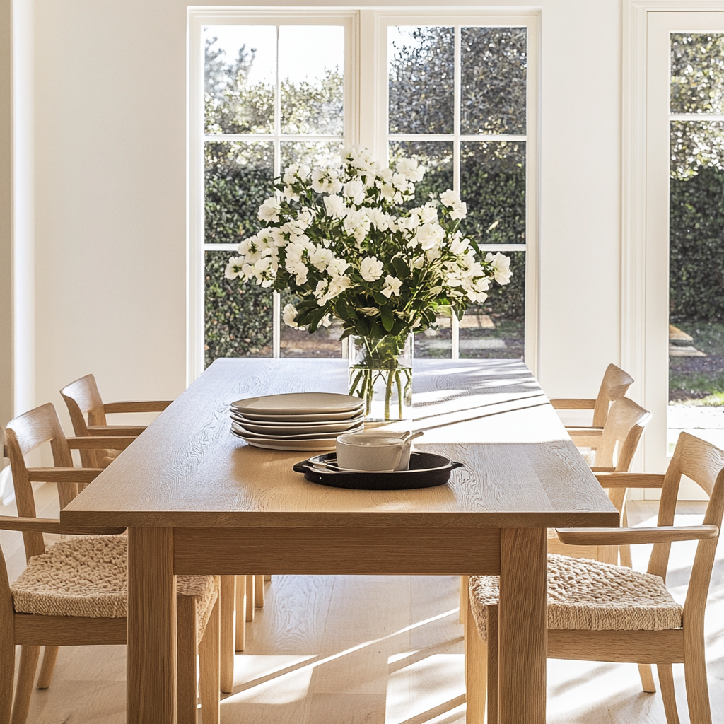 The Piper Oak Dining Table