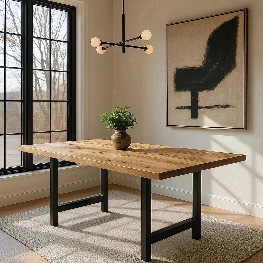 Oak Hepburn Dining Table With No Chairs