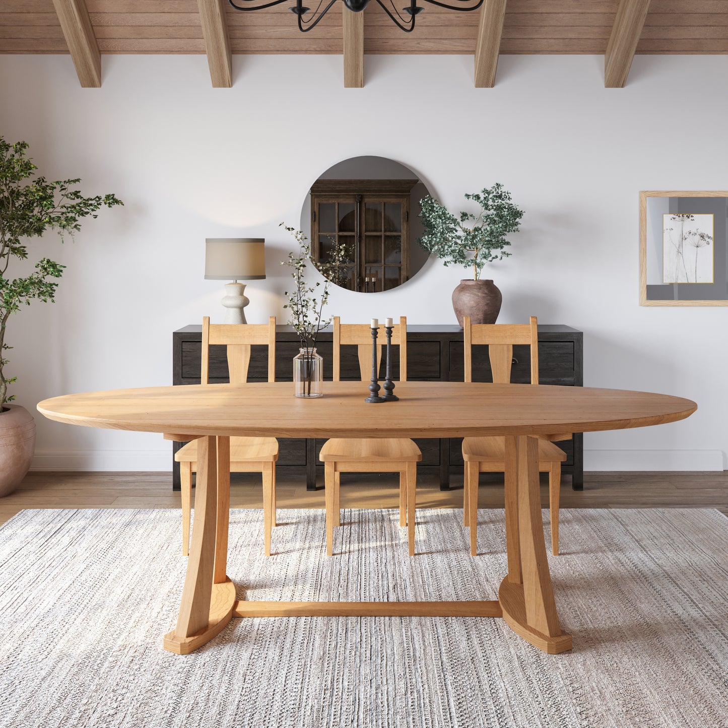 The Quinn Oval Dining Table