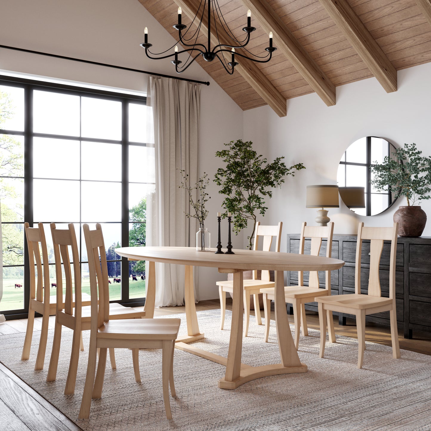 The Quinn Oval Dining Table