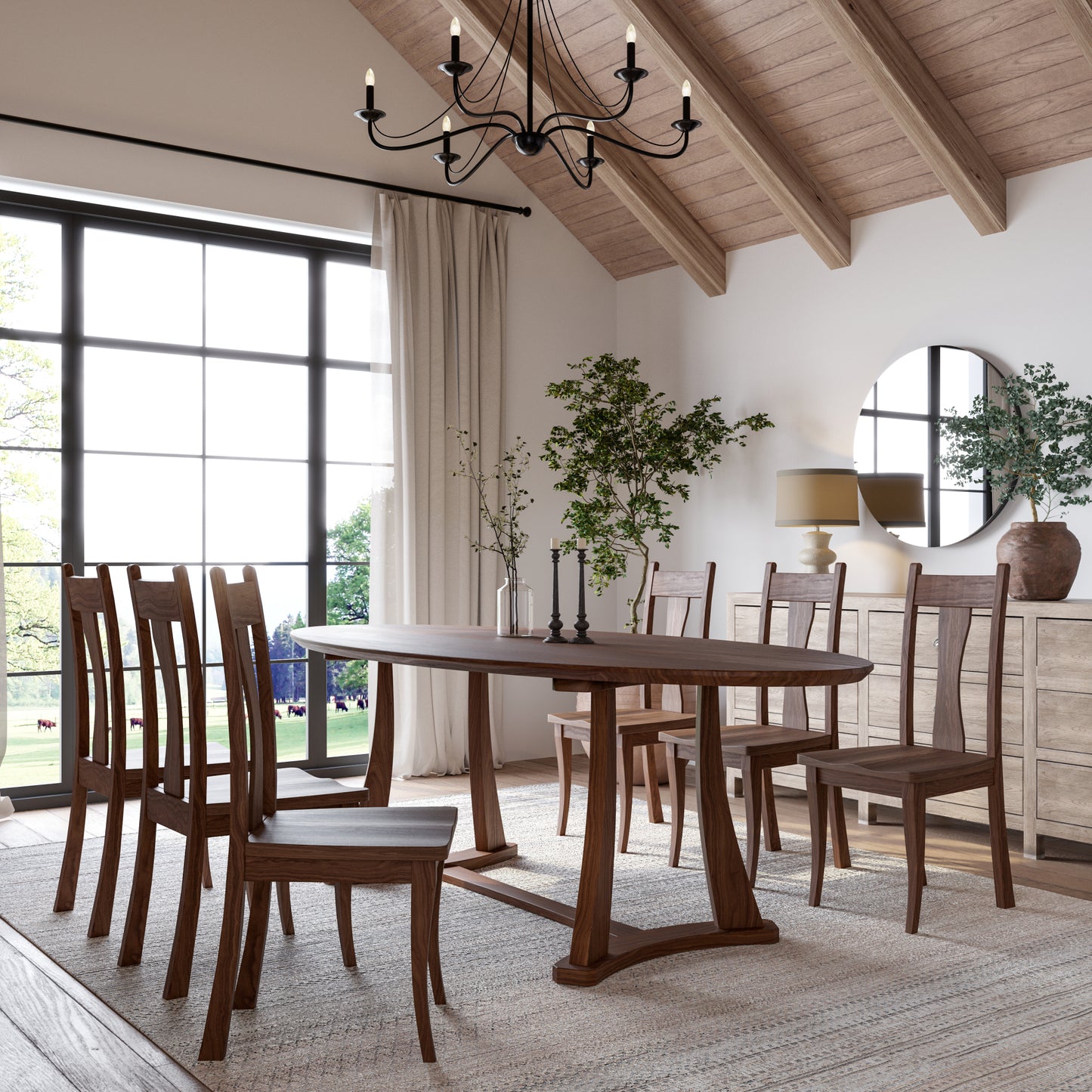 The Quinn Oval Dining Table