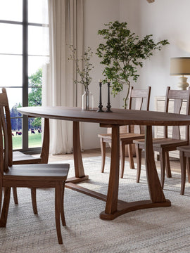 Oval Dining Table With Quinn Base Dining Set