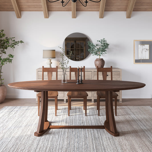 The Quinn Oval Dining Table