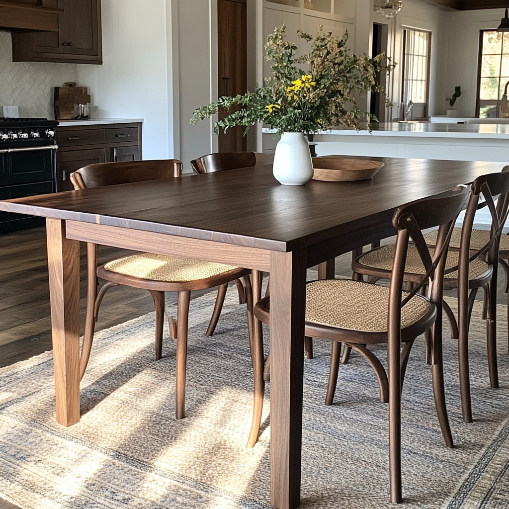 The Piper Walnut Dining Table