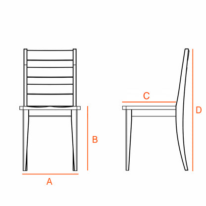 Dimensions for the Potter chair