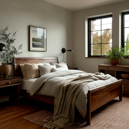 The Reading Walnut Bed Frame