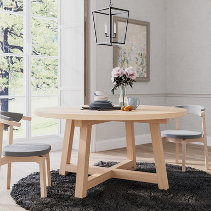 The Croft Round Maple Dining Table