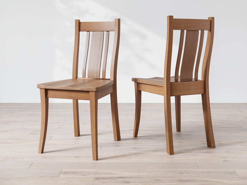cherry wooden dining room chair