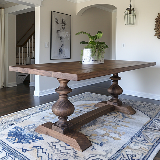 The Benedict Walnut Dining Table