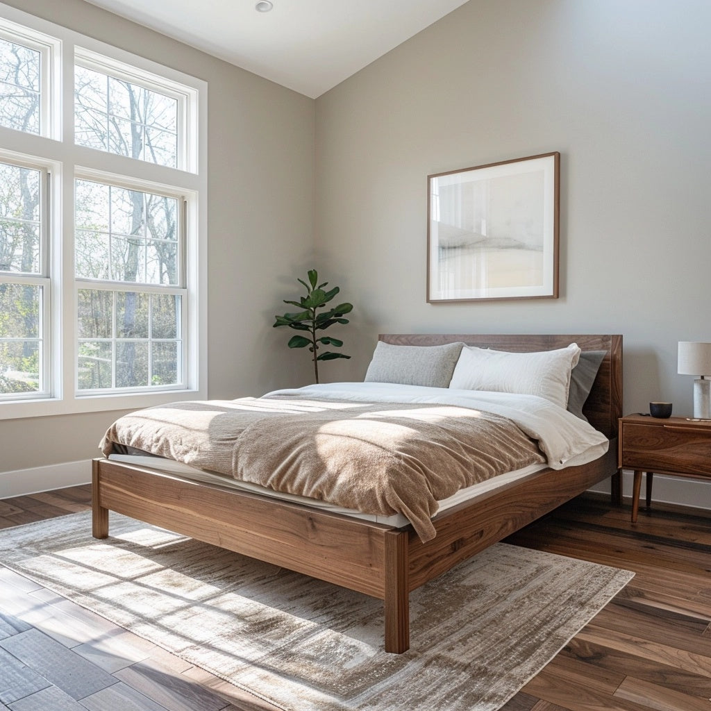 The Campbell Walnut Bed Frame