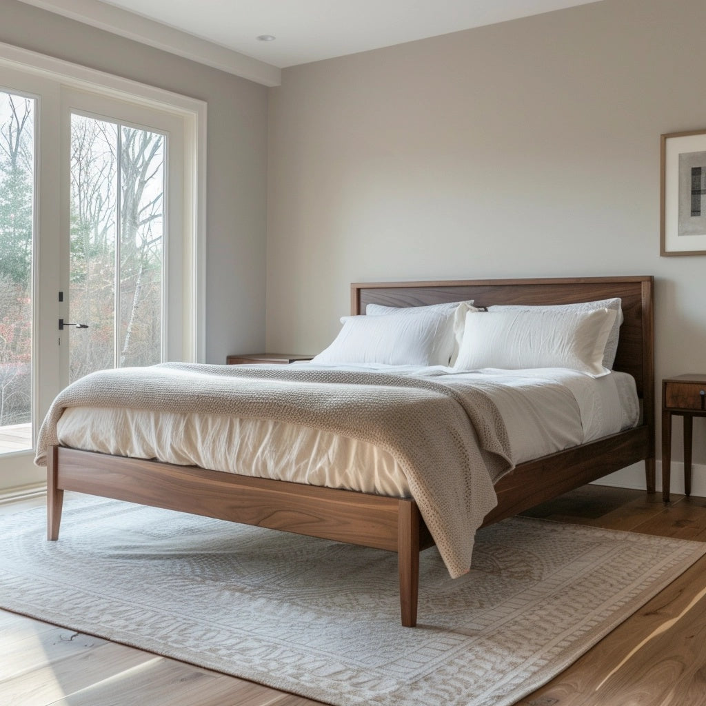 The Howard Walnut Bed Frame