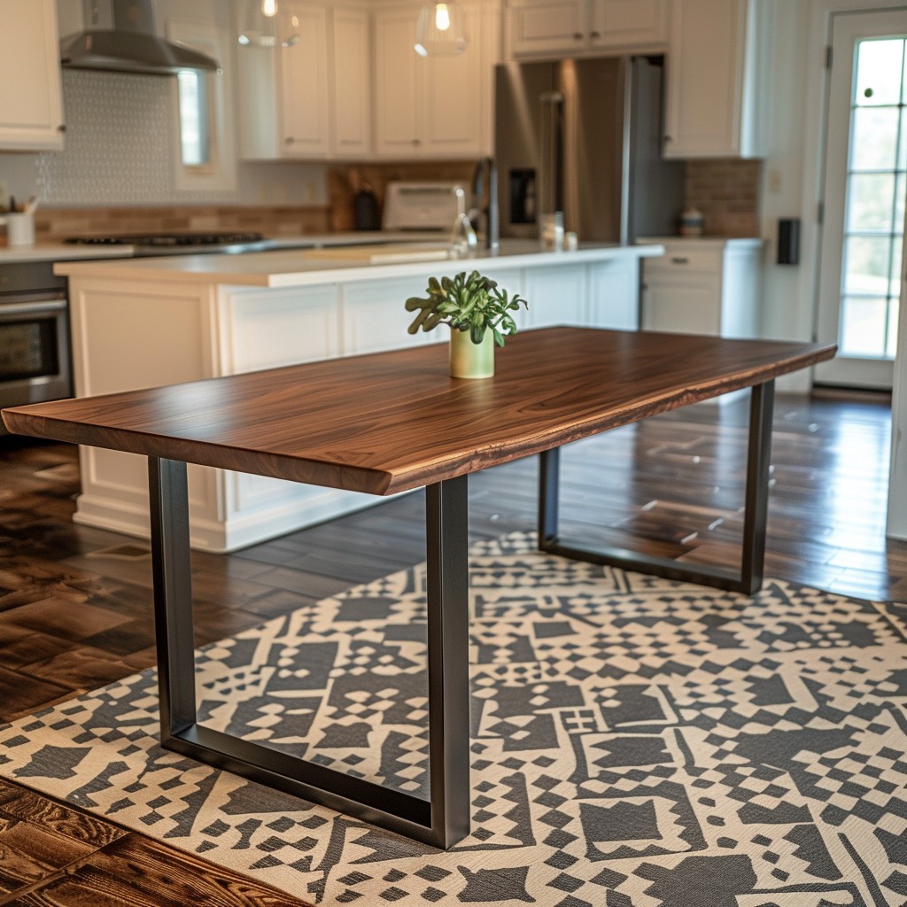 The Underhill Live Edge Walnut Dining Table | Brick Mill Furniture