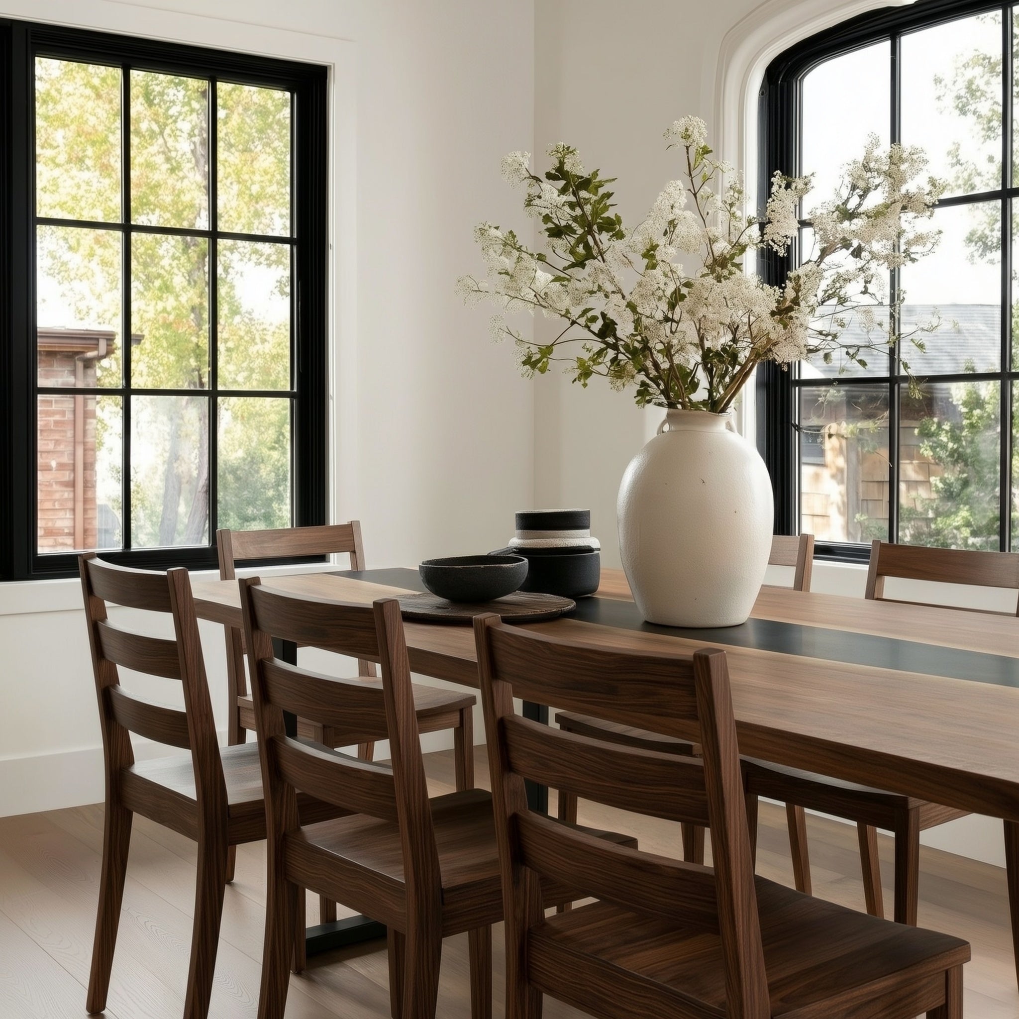 Epoxy Walnut Dining Table | Brick Mill Furniture |