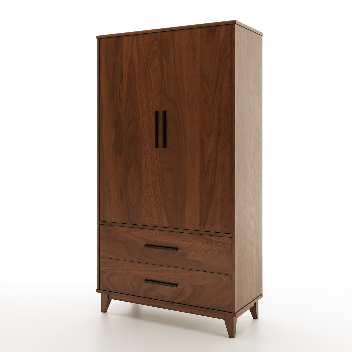 Wooden Armoire With Drawers