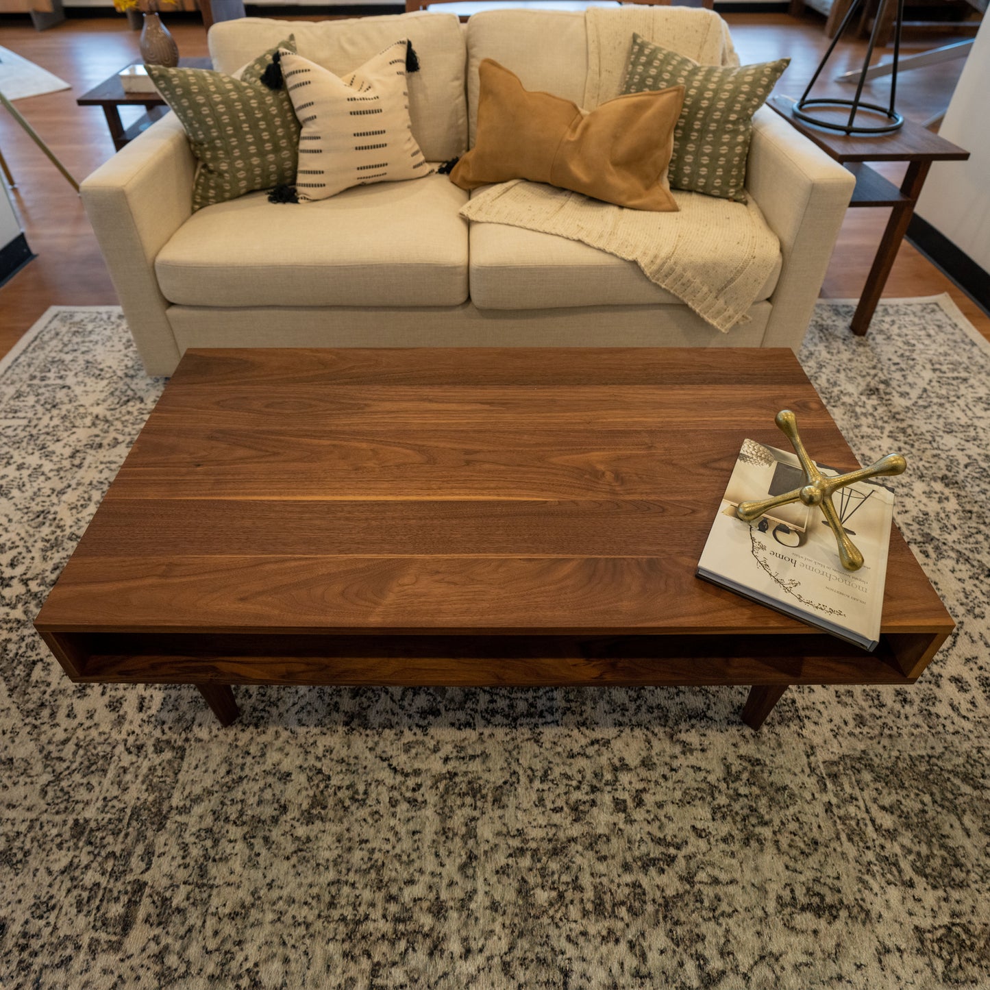 Modern Walnut Coffee Table