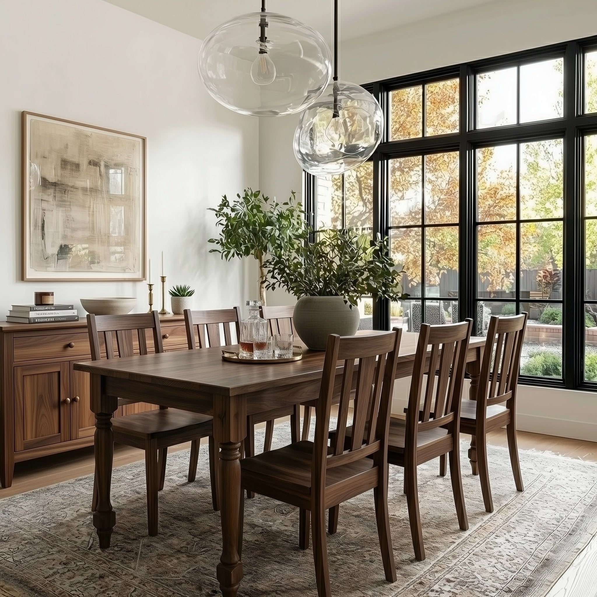 The Breon Solid Wood Dining Table | Brick Mill Furniture |