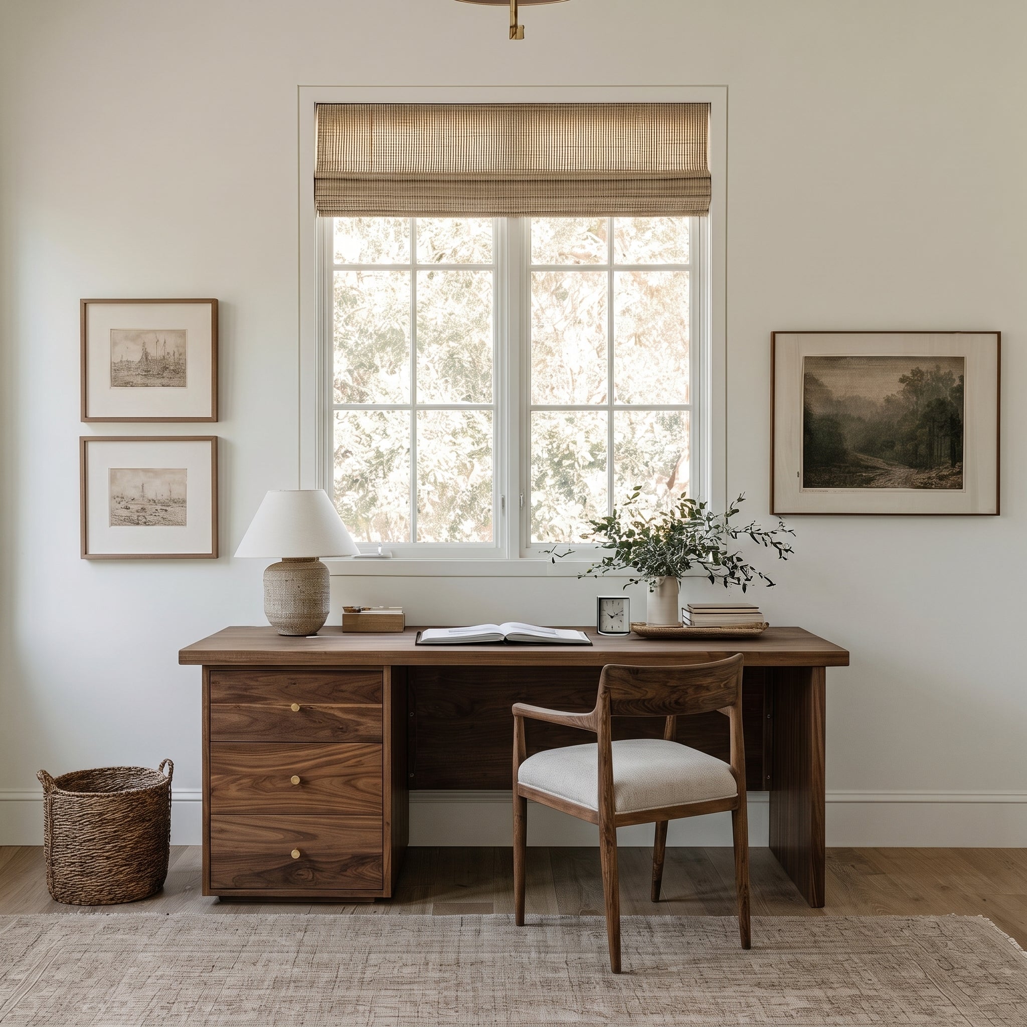The Calloway Walnut Desk – Brick Mill Furniture