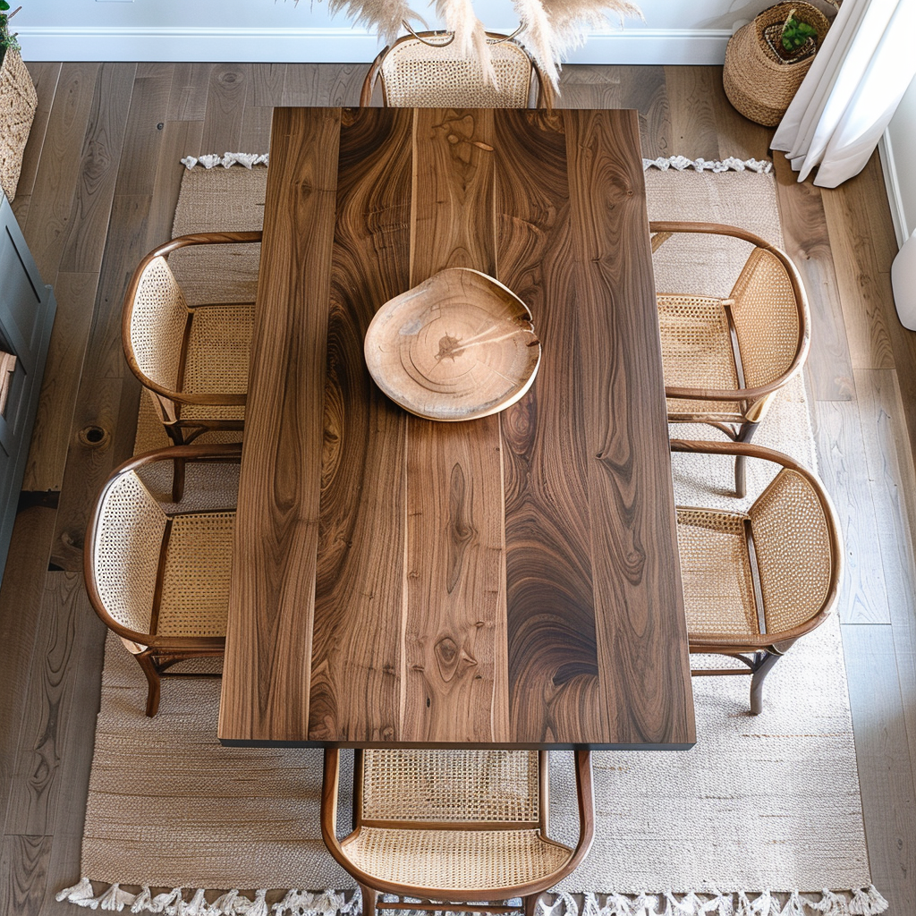 The Piper Walnut Dining Table