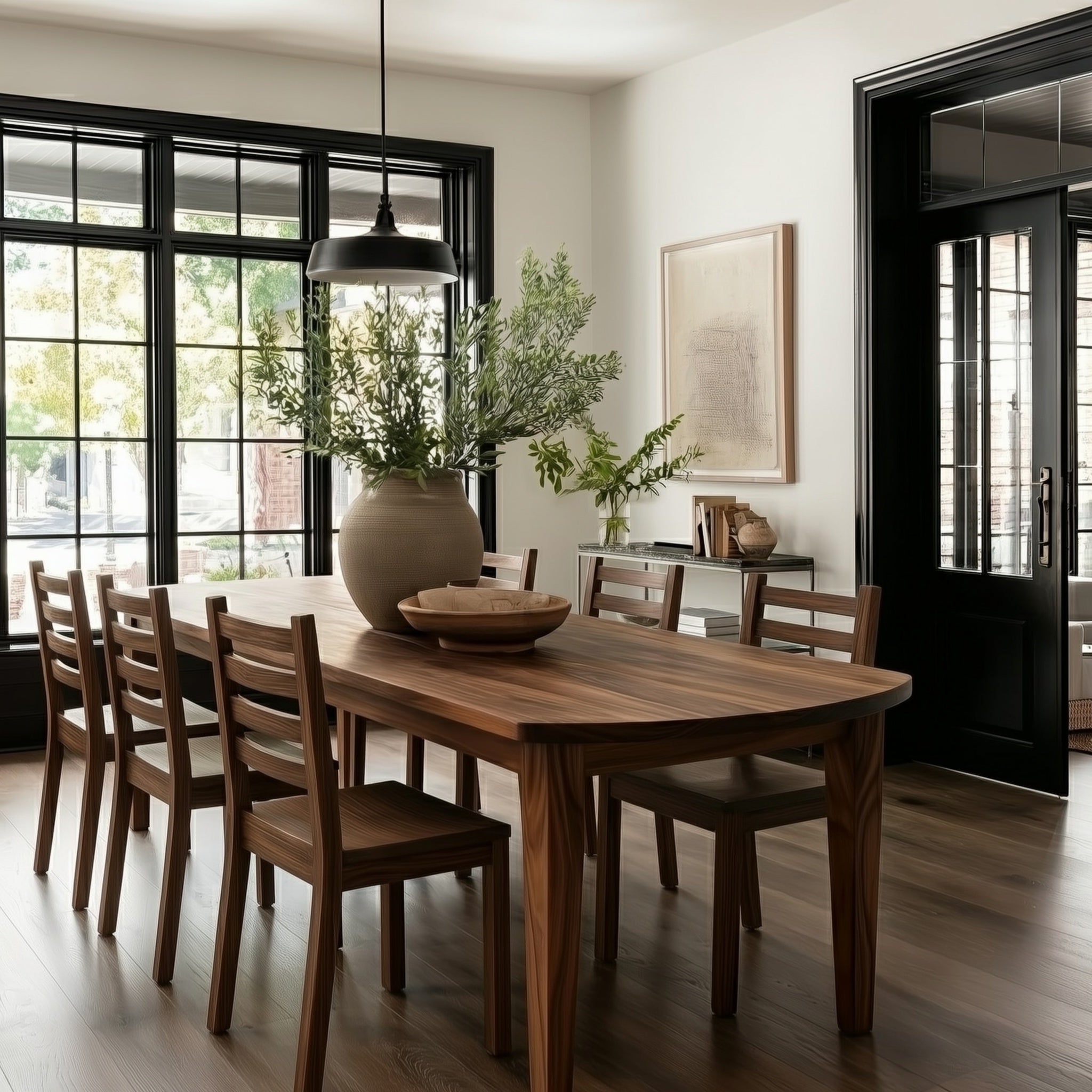 The Phillips Solid Walnut Dining Table | Brick Mill Furniture