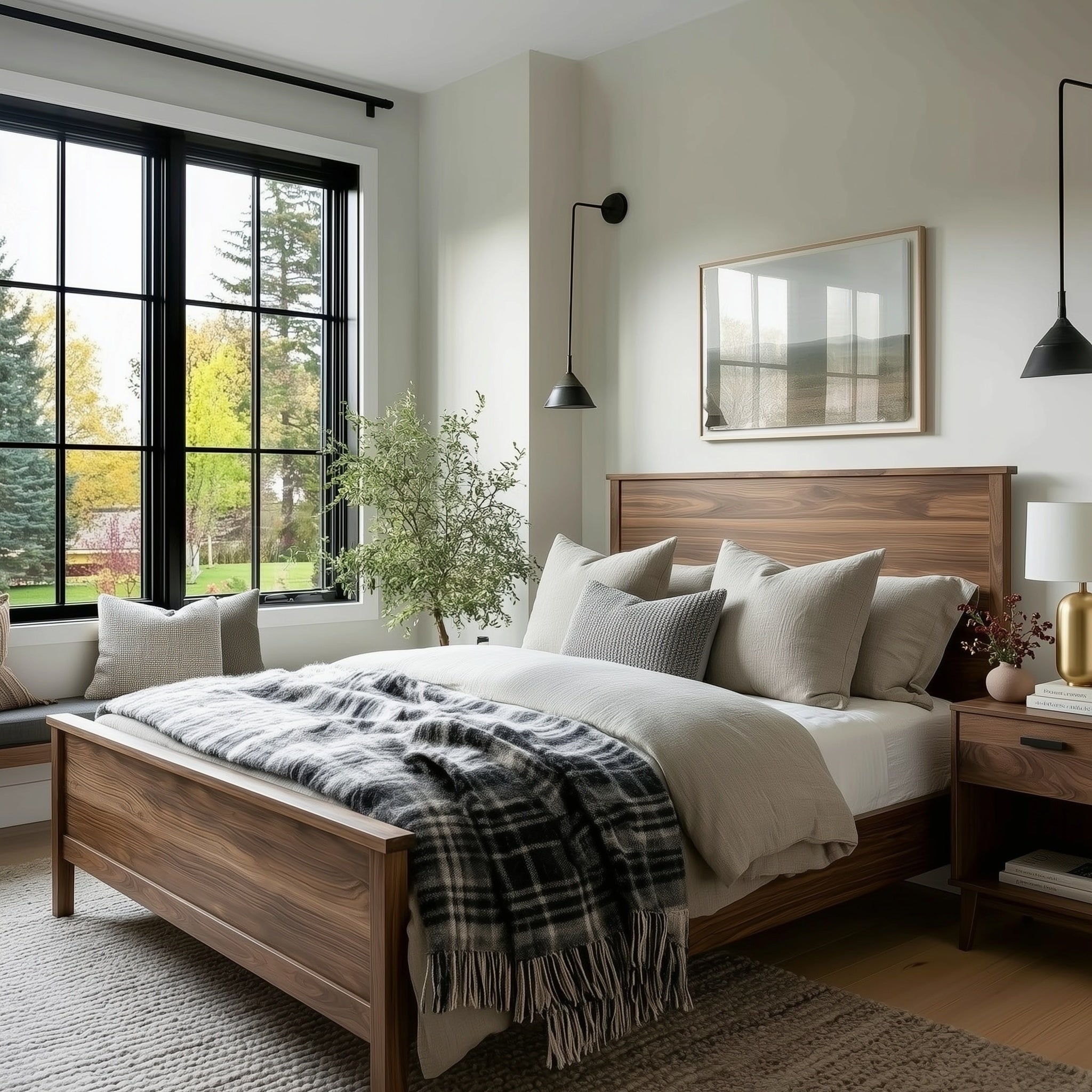 The Watson Solid Wood Bed Frame | Brick Mill Furniture |
