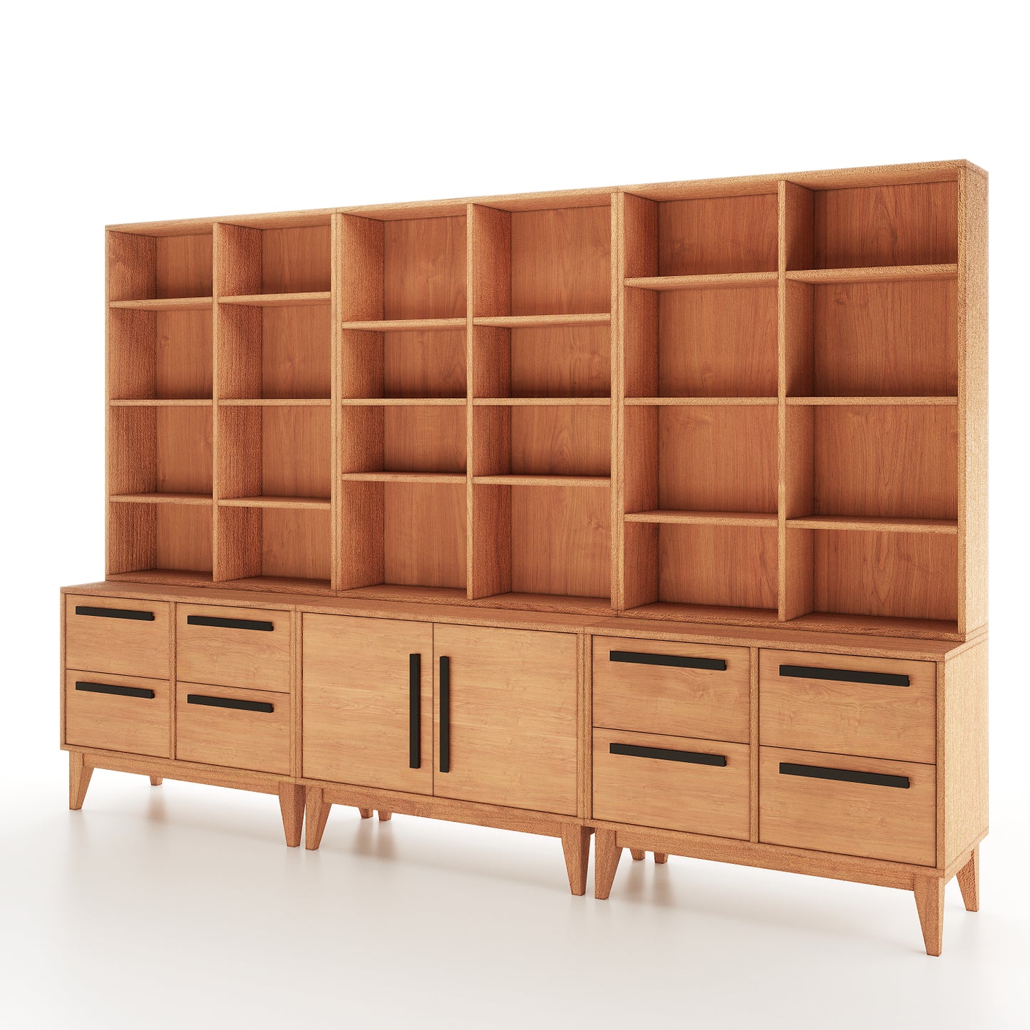 Wooden Sectional Bedroom Bookshelves