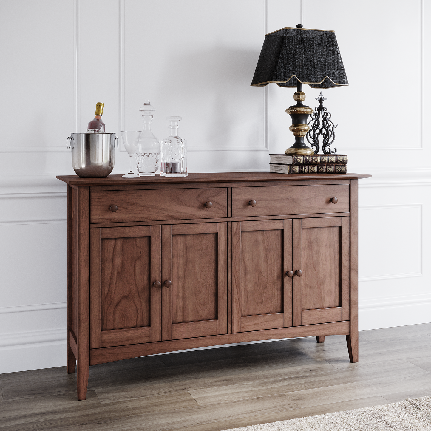 Wooden Dining Room Country Buffet Table