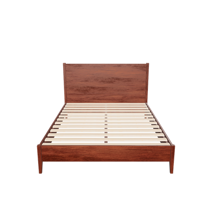3d model of a walnut bed