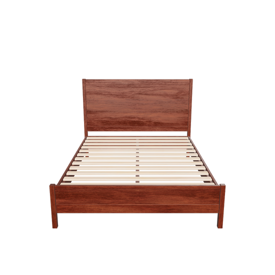 3d model of a walnut bed