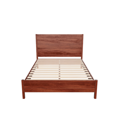 3d model of a walnut bed