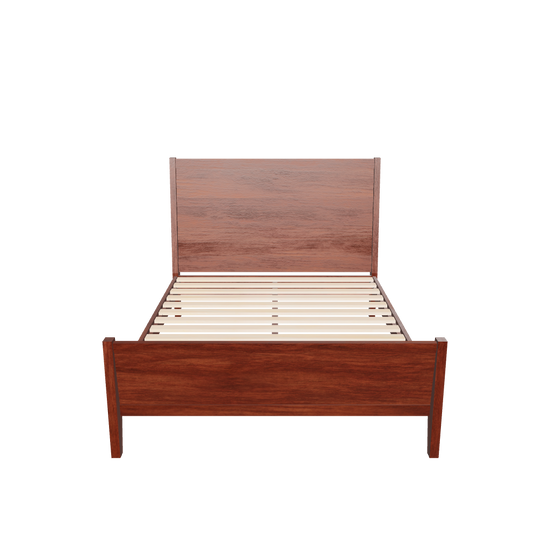 3d model of a walnut bed