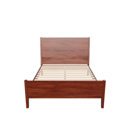 3d model of a walnut bed