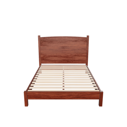 3d model of a walnut bed