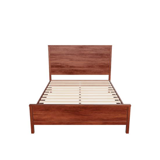 3d model of a walnut bed