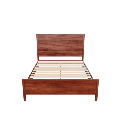 3d model of a walnut bed