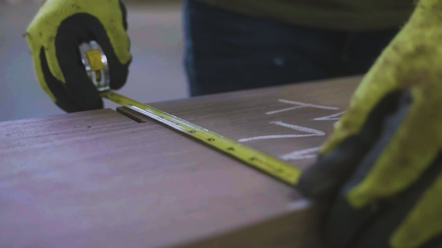 Video showcasing the production of dining tables