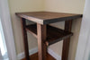 Walnut End Tables with Shelf (Set of Two)