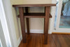 Walnut End Tables with Shelf (Set of Two)
